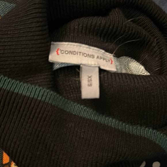 Anthropologie poncho sweater with leopard print - Picture 4 of 4